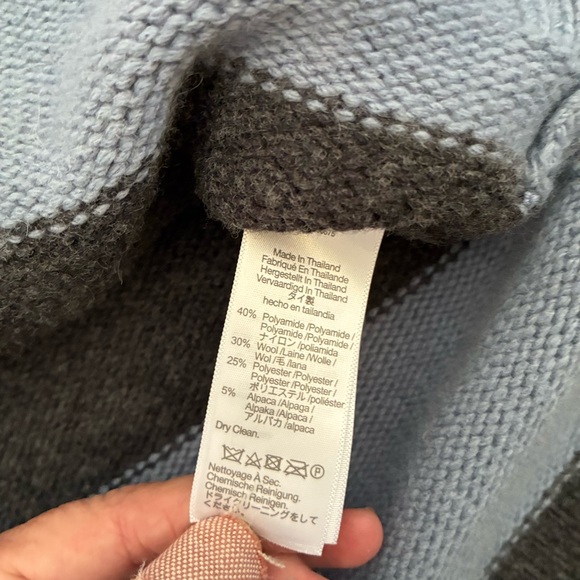 Madewell Blue and Black Striped Sweater - Picture 5 of 8